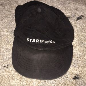 Starbucks hat.